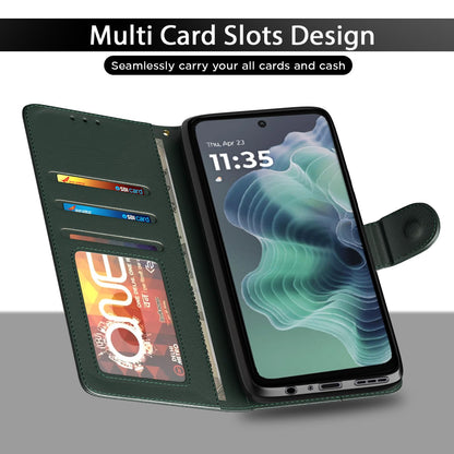Moto G35 5G Wallet flip cover in green by Pikkme – photo 5