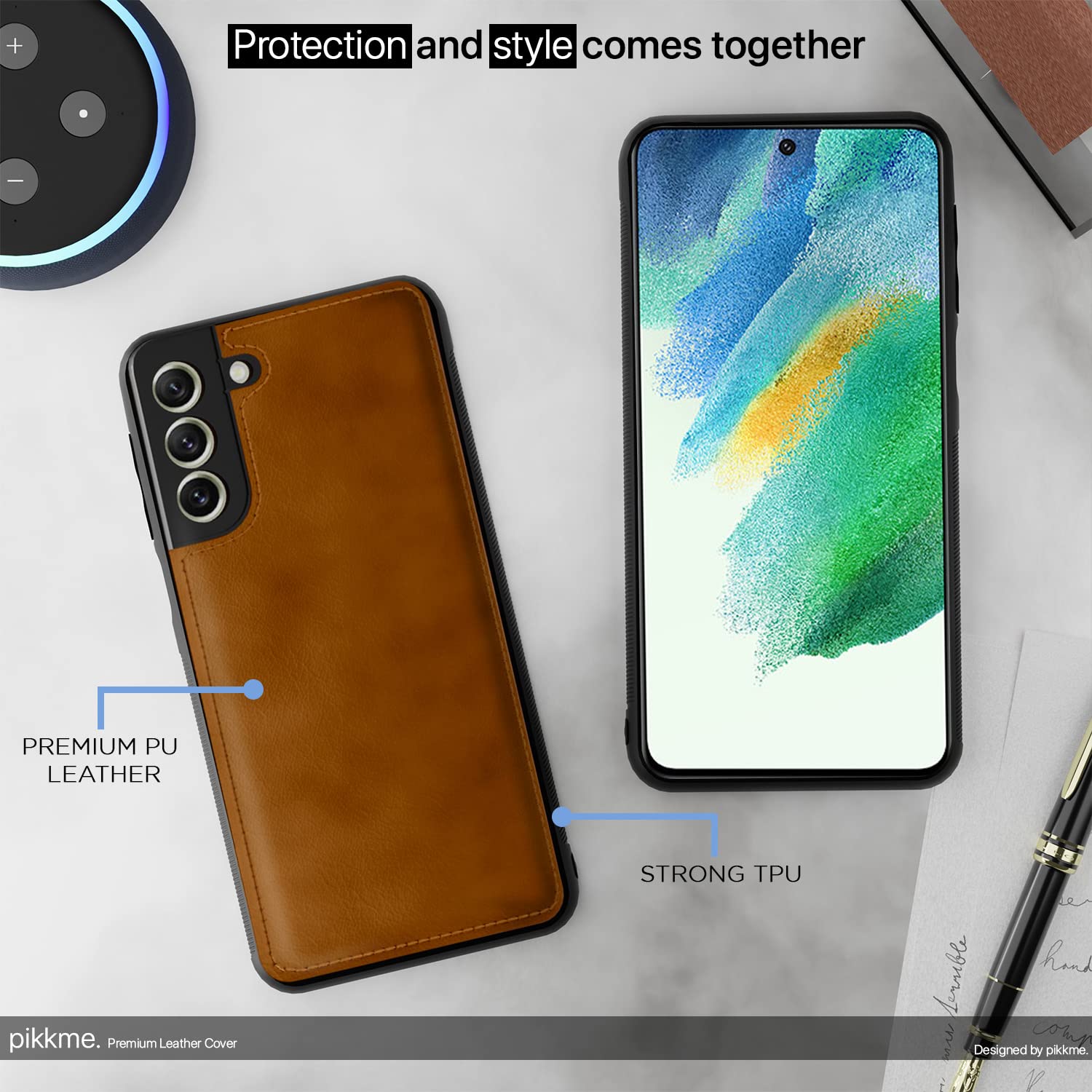 Pikkme brown mobile cover for Samsung S22 – photo 4