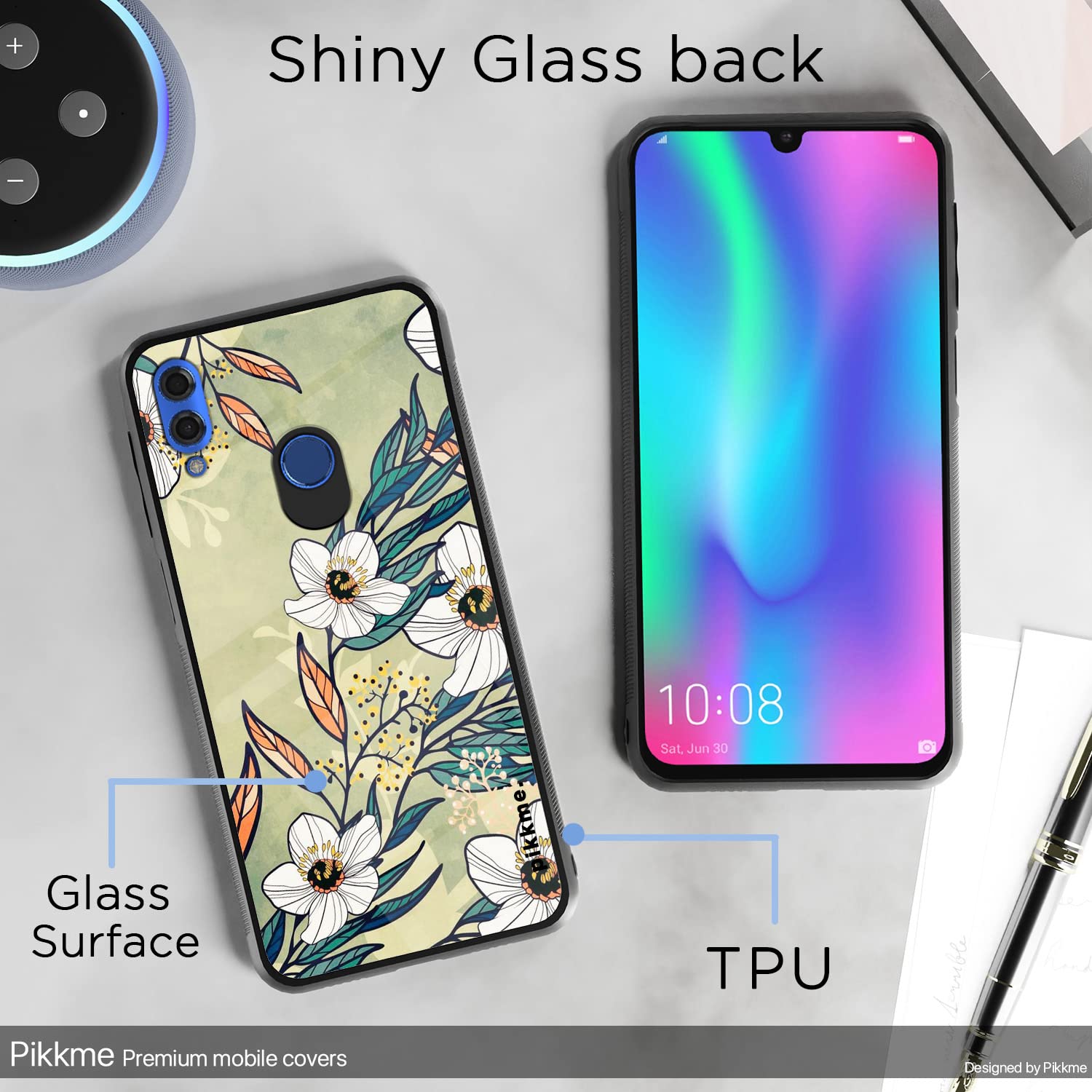 Honor 10 Lite Flower mobile cover by Pikkme – photo 3
