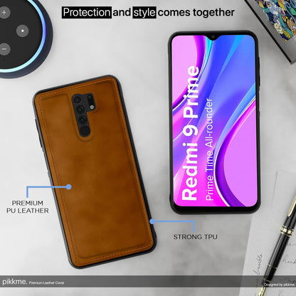 Brown mobile back cover for Redmi 9 Prime/Poco M2 – Pikkme – photo 5