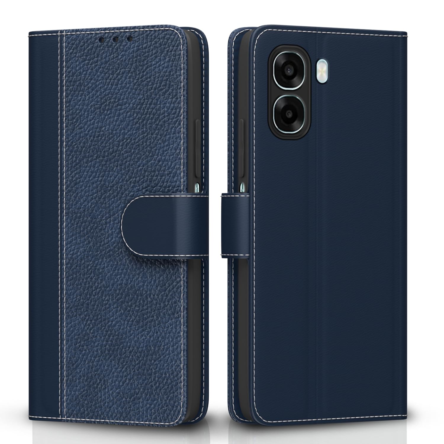 Pikkme blue wallet flip cover for Oppo A6X 5G