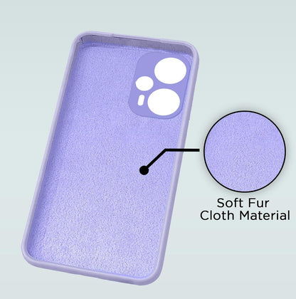 Pikkme Poco F5 5G Soft Matte Silicone Shockproof Case (Purple)