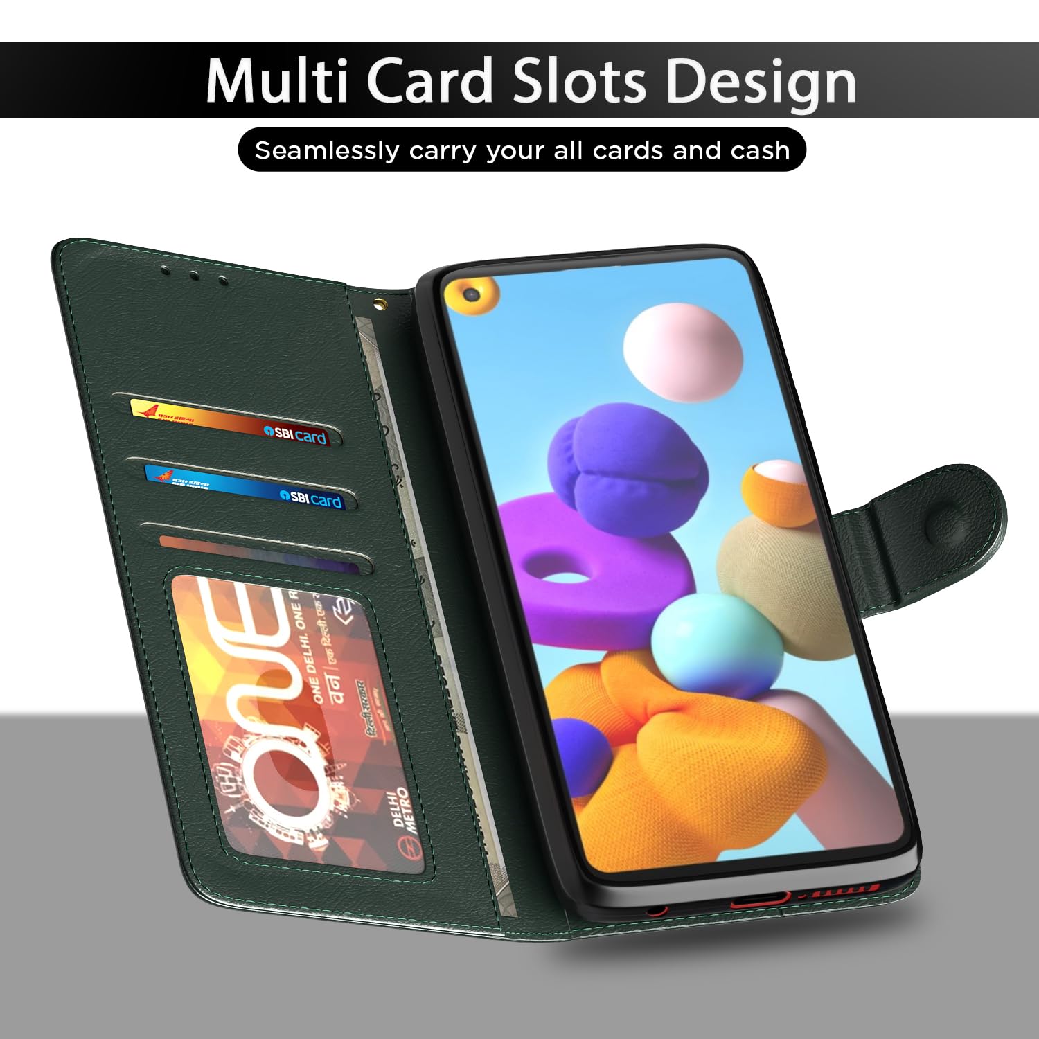 Pikkme green flip case for Samsung A21s – photo 5
