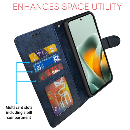 Pikkme navy & light blue Magnetic flip case for Moto Edge 70 Max 5G – photo 5