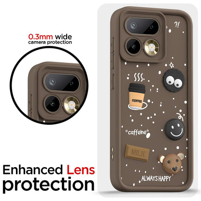 Pikkme Realme 16 Pro 5G Bear Coffee brown mobile cover – photo 5