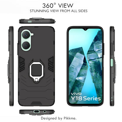 Pikkme iQOO Z9 Lite 5G/Vivo T3 Lite 5G/Vivo Y18/Y18e/Y03 D5 Tough Armor black phone cover – photo 3
