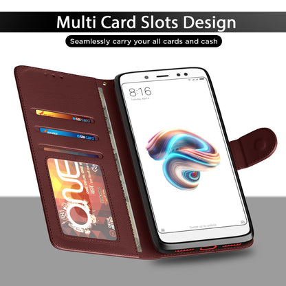 Redmi Note 5 Wallet wallet flip cover in brown by Pikkme – photo 5