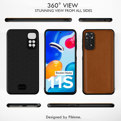 Pikkme Redmi Note 11/Note 11s Leather camel phone cover – photo 3