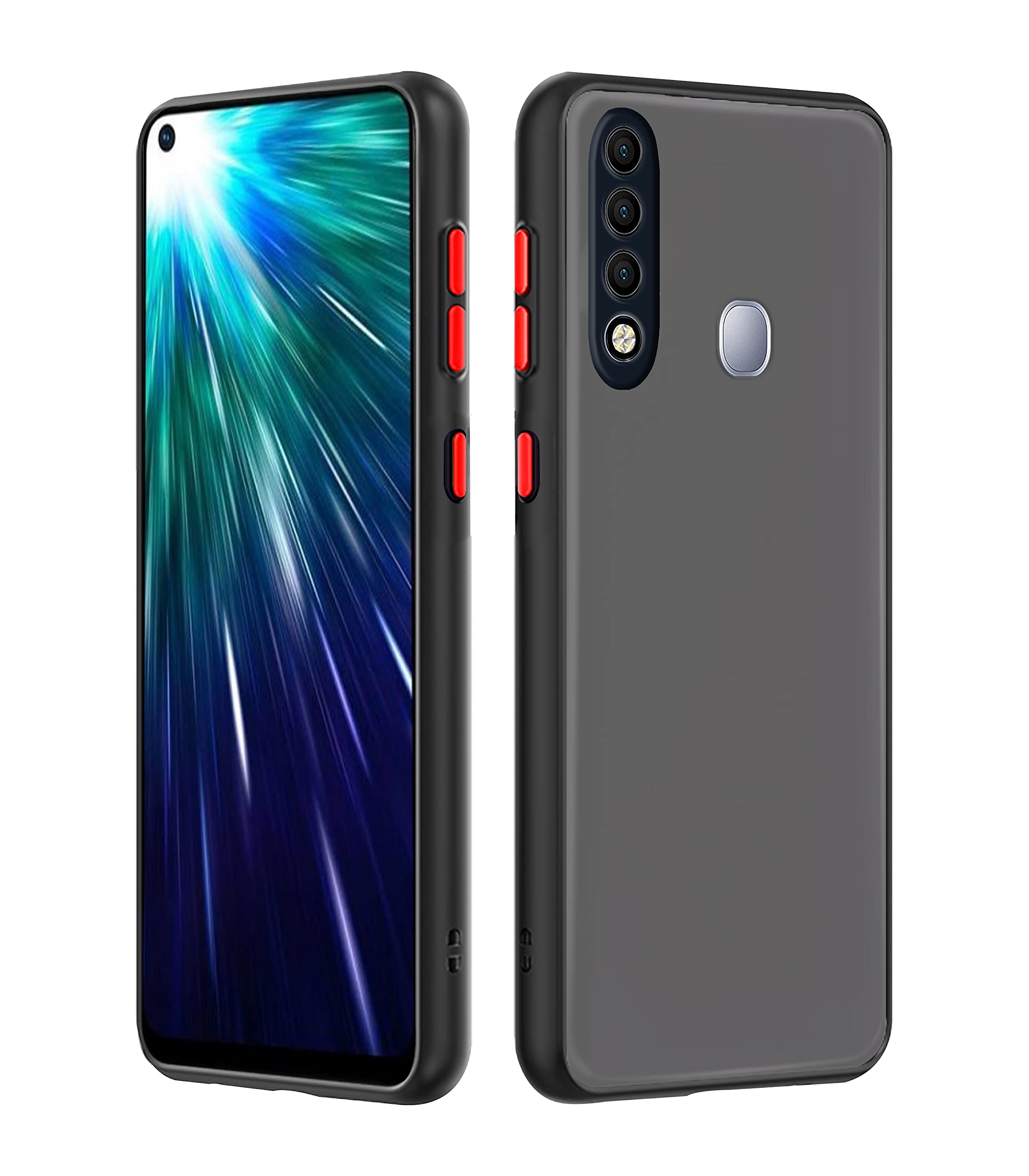 Vivo Z1 Pro Hybrid phone cover in black by Pikkme