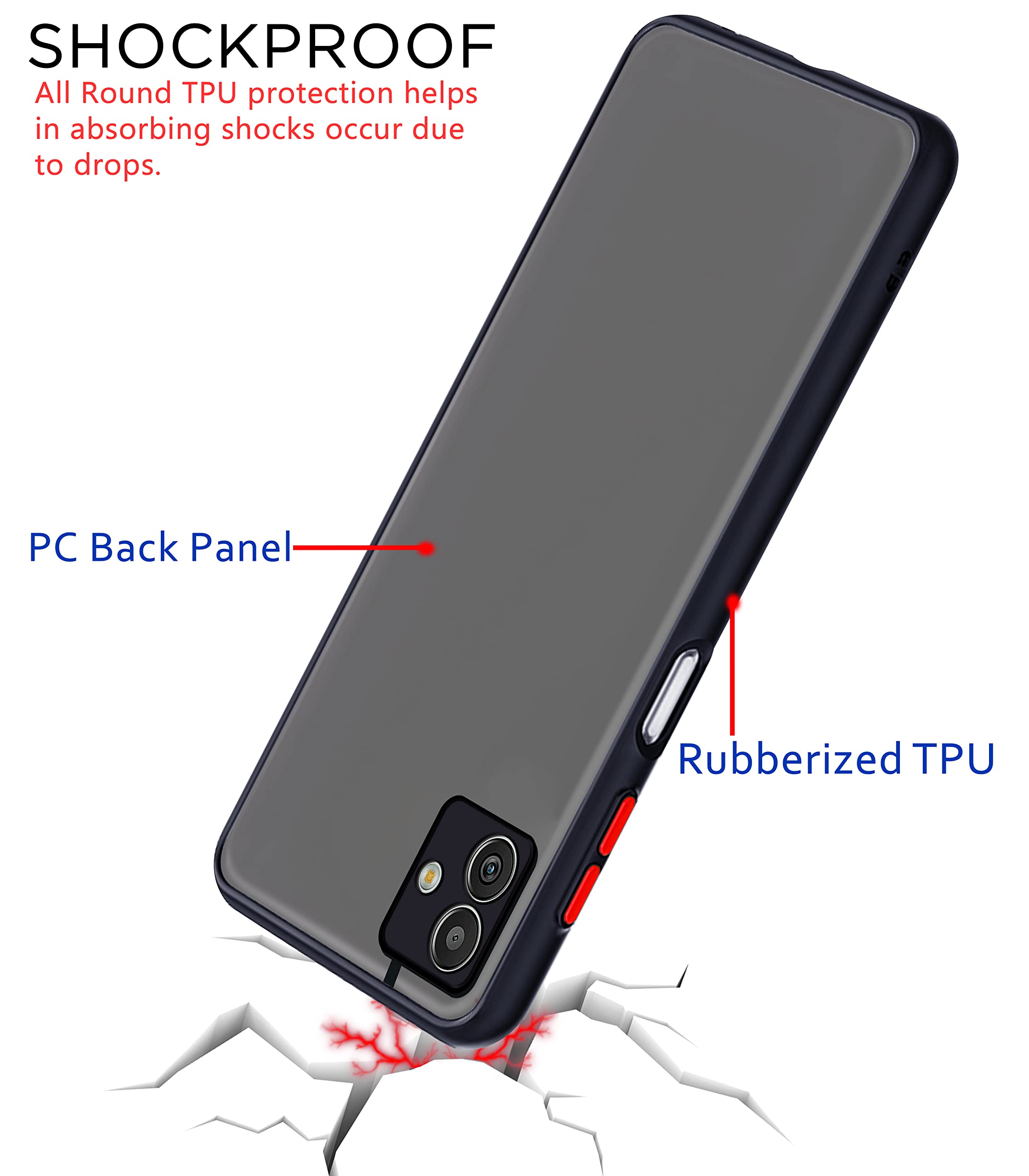 Samsung M13 5G Hybrid mobile cover in black by Pikkme – photo 5
