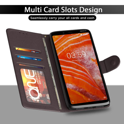Nokia 3.1 Plus mobile flip cover in coffee by Pikkme – photo 5