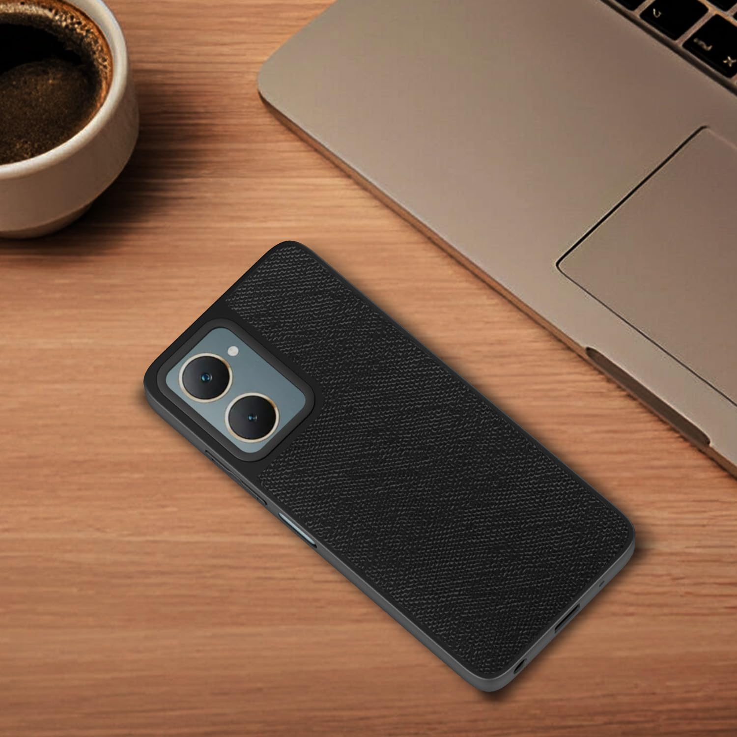 Black Leatherback phone cover for iQOO Z9 Lite 5G/Vivo T3 Lite 5G/Vivo Y18/Y18e/Y03 – Pikkme – photo 4