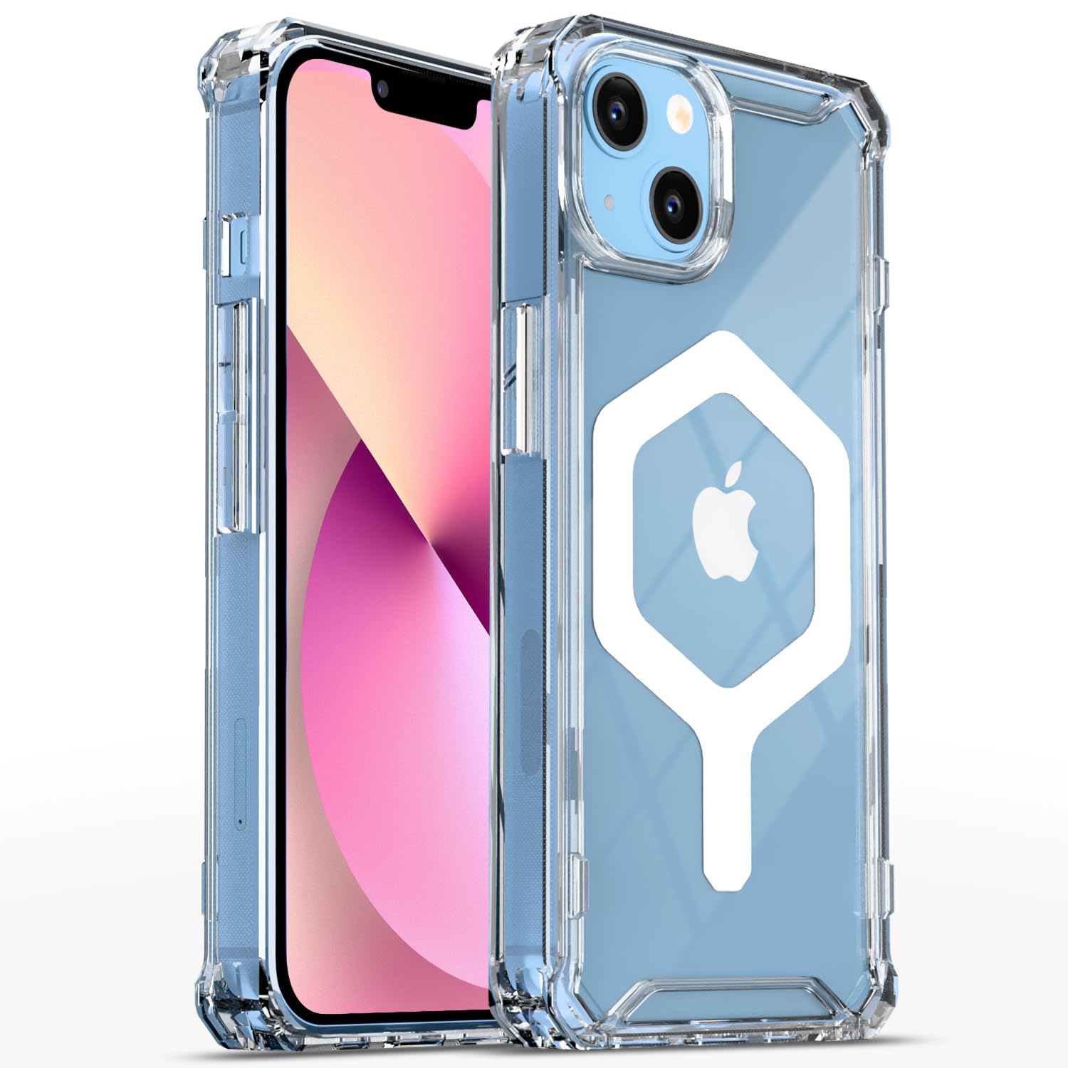 Pikkme iPhone 13/14 transparent mag-safe back cover