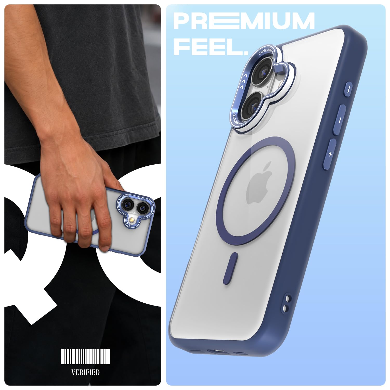 iPhone 16 MagSafe mobile cover in blue mag-safe by Pikkme – photo 2