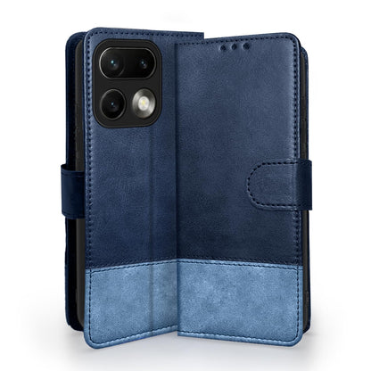 Pikkme Realme 16 Pro Plus 5G navy & light blue wallet flip cover