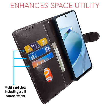 Pikkme Redmi 12 4G coffee & brown flip cover – photo 4