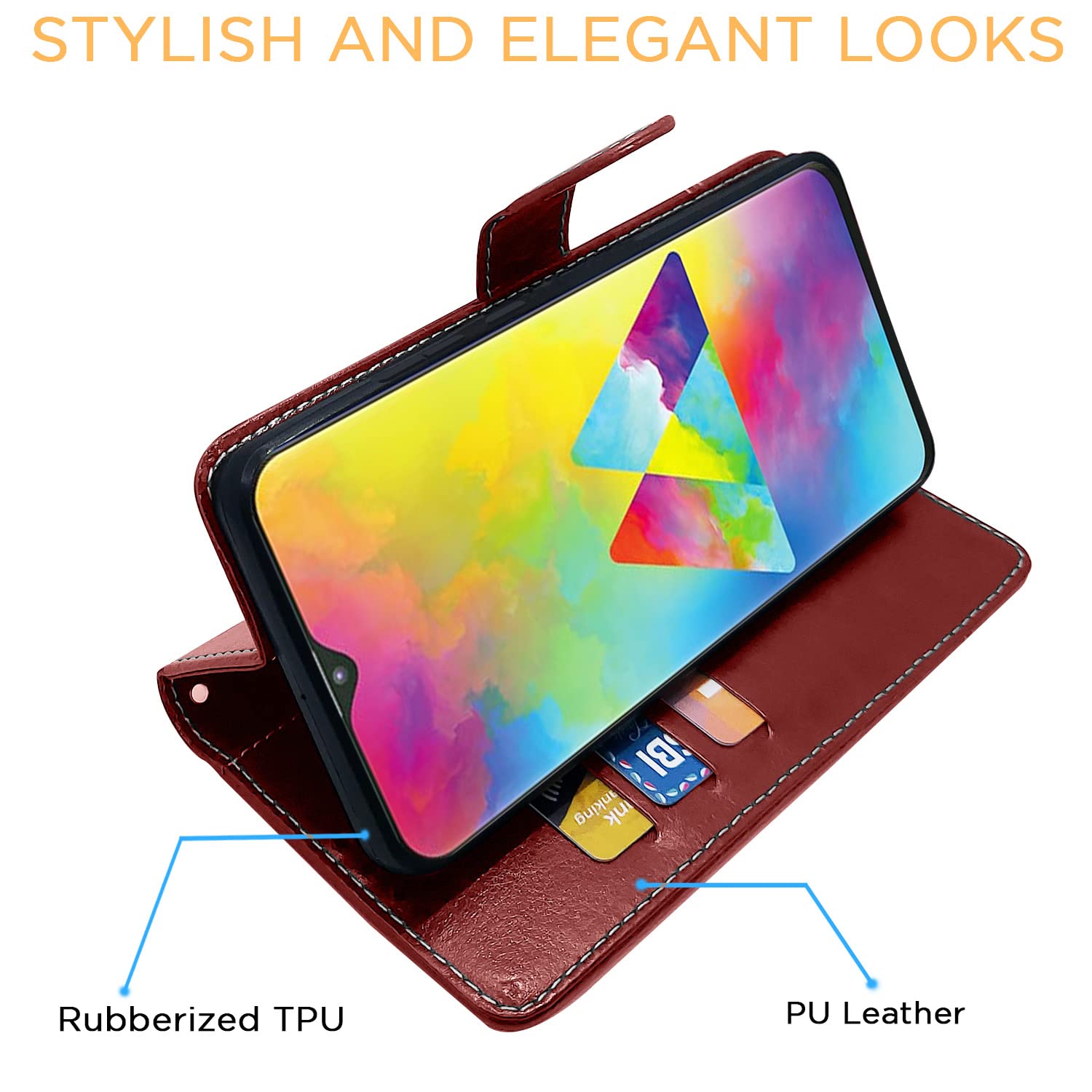 Pikkme brown & coffee flip cover for Samsung M20 – photo 5