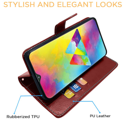 Pikkme brown & coffee flip cover for Samsung M20 – photo 5