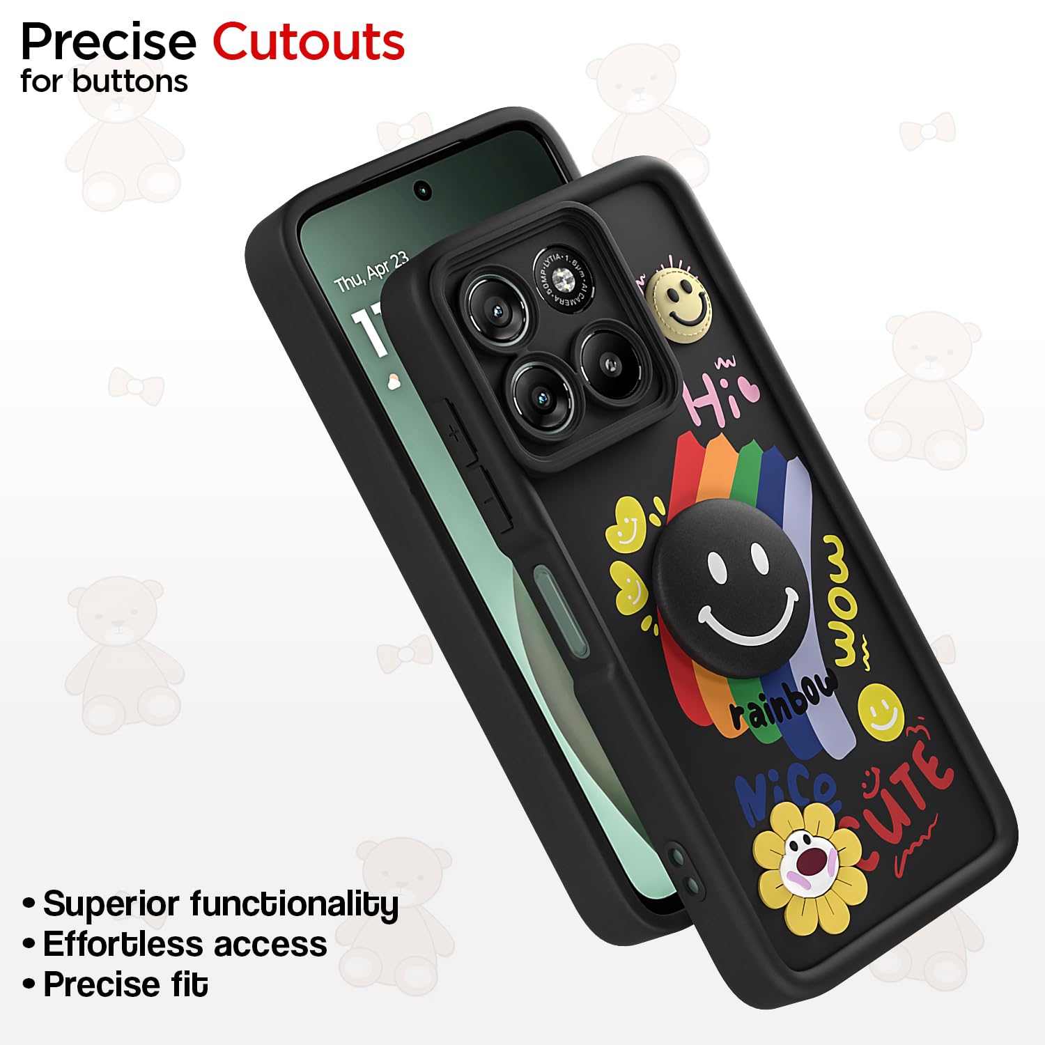 Pikkme black mobile cover for Moto G67 Power/G57 Power 5G – photo 6