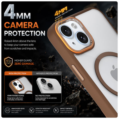 iPhone 15 back cover in brown mag-safe by Pikkme – photo 4