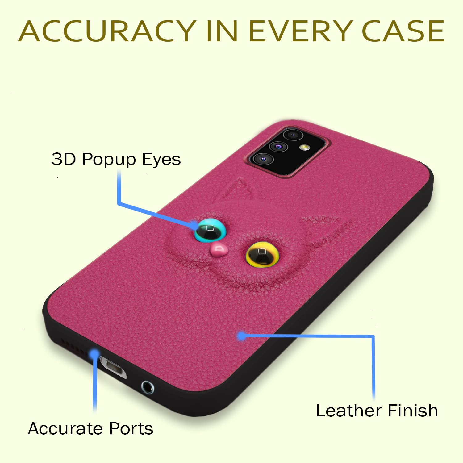Pikkme Samsung M52 5G Cat pink mobile cover – photo 5