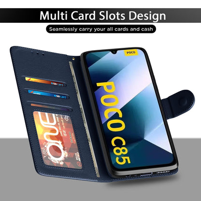 Pikkme blue wallet flip cover for Poco C85 5G – photo 5