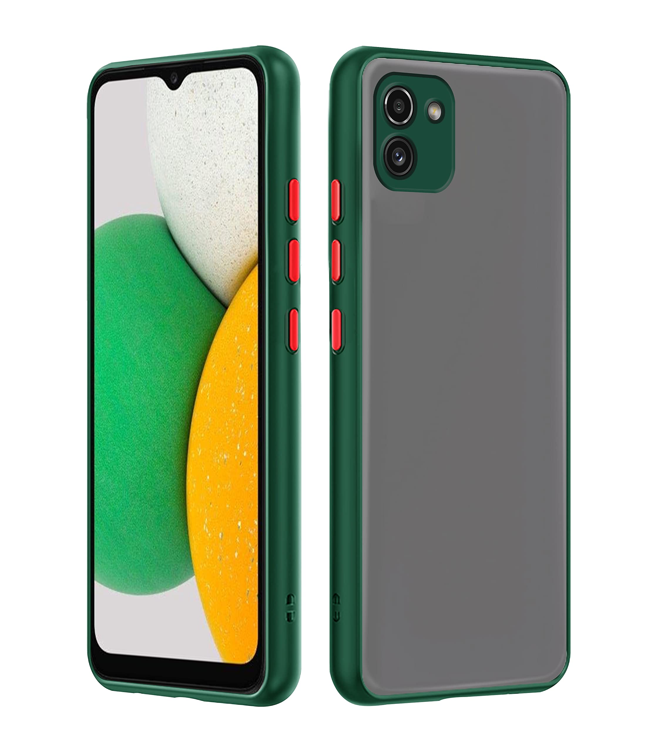 Green Hybrid back cover for Samsung A03 – Pikkme