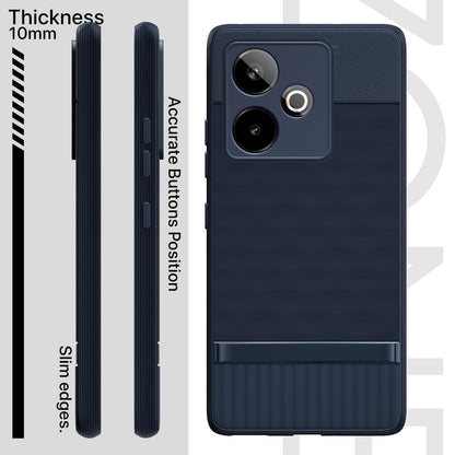 Pikkme Realme GT 7 5G / GT 7T 5G Shockproof Soft Flexible Gencase Back Cover (Blue)