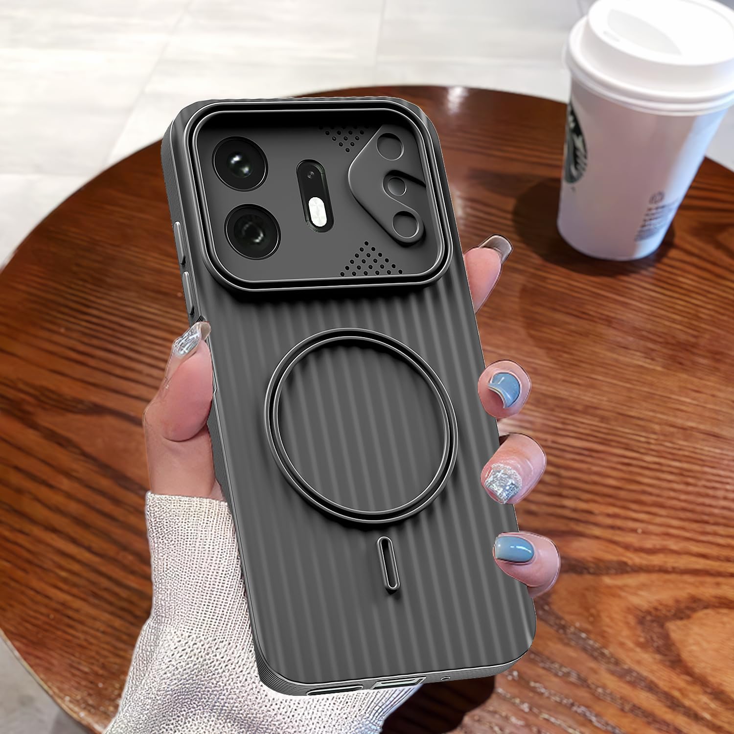 Pikkme OnePlus N6 5G MagSafe grey back cover – photo 7