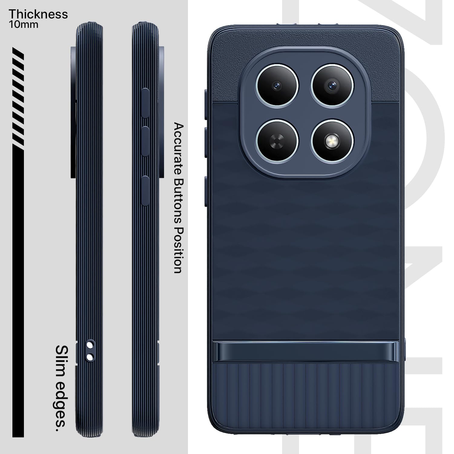 Pikkme blue Silicone phone cover for Redmi Note 15 5G – photo 3