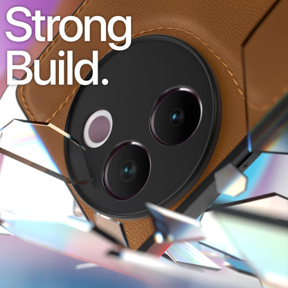 Pikkme Vivo V30e 5G Leatherback Back Case | Brown