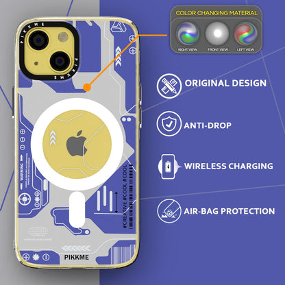 Blue MagSafe back cover for iPhone 14 – Pikkme – photo 6
