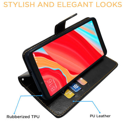 Redmi Y2 Magnetic flip case in black & brown by Pikkme – photo 6