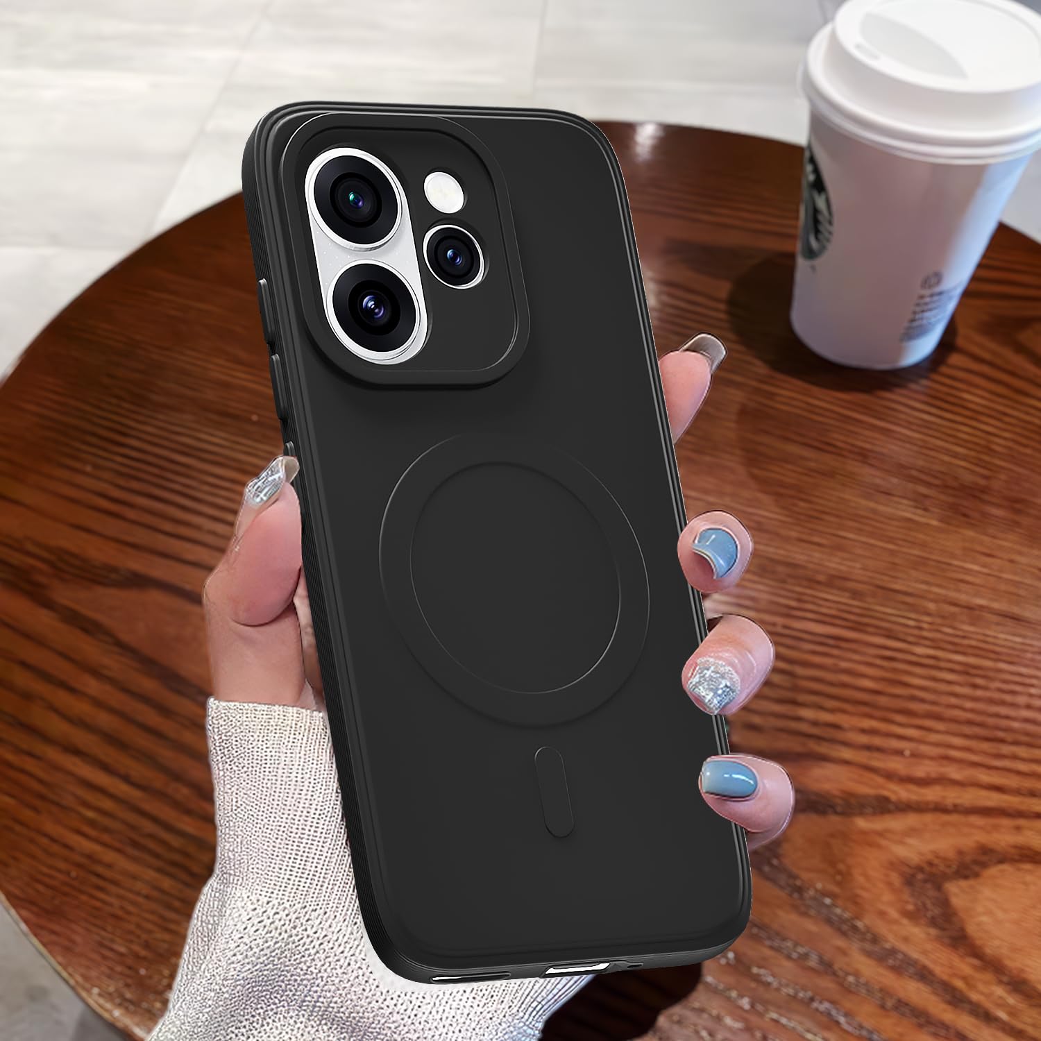 Pikkme black back cover for Oppo Reno 15 Pro Mini 5G – photo 7