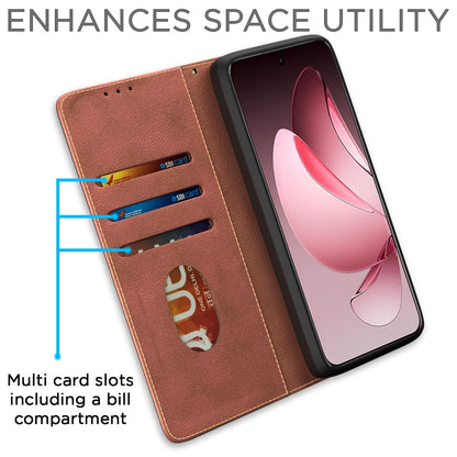 Pikkme brown flip cover for Oppo Reno 13 Pro 5G – photo 3
