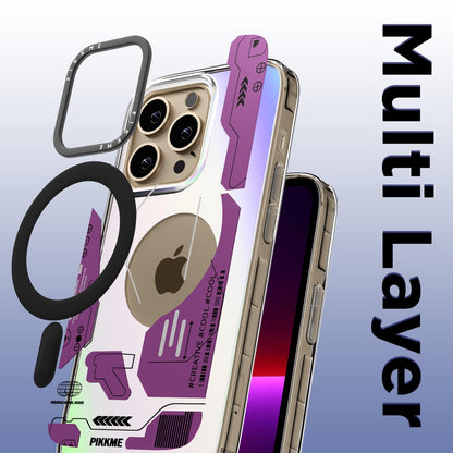 Pikkme iPhone 13 Pro Printmagsafe Back Cover (Pink)