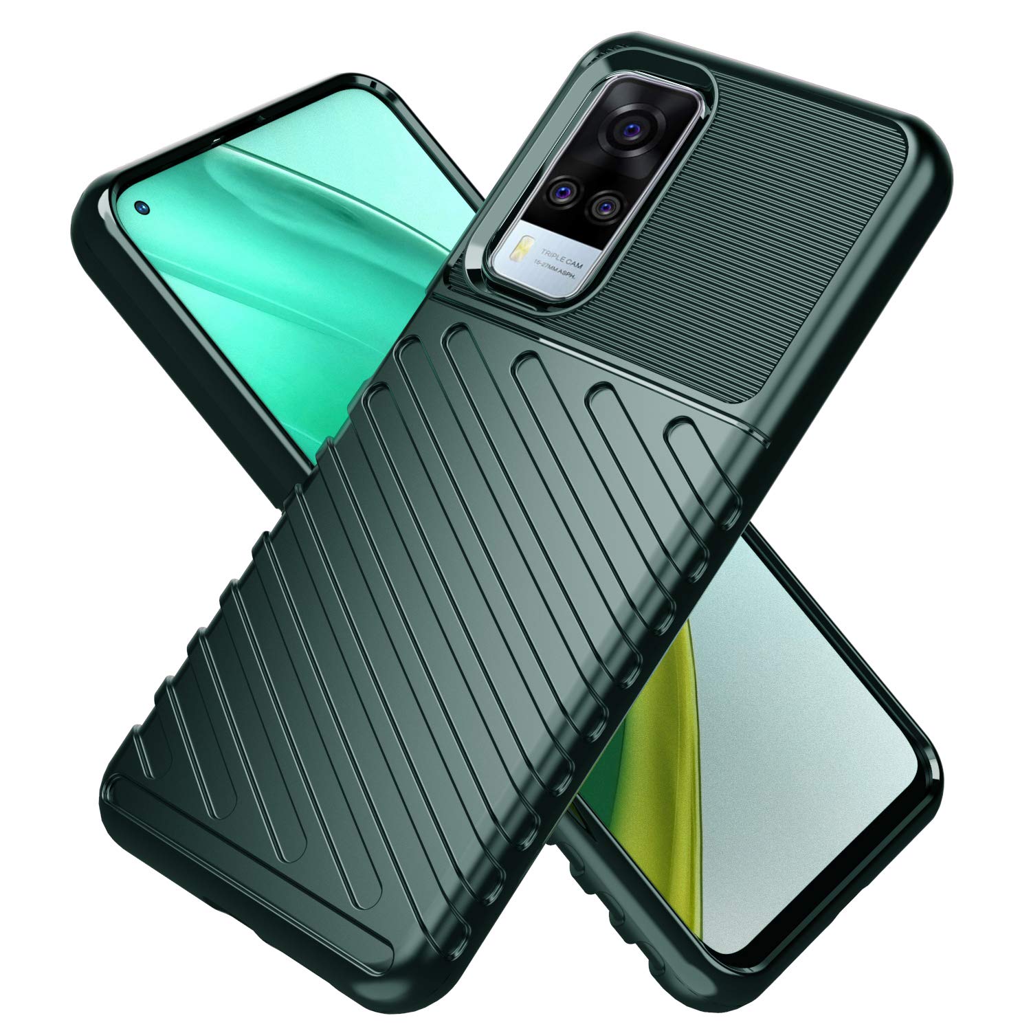 Vivo Y51 mobile cover in green by Pikkme
