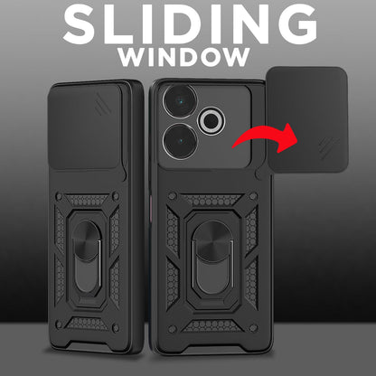 Pikkme Redmi 13/Poco M6 Plus 5G D10 Camera Shield black phone cover – photo 2