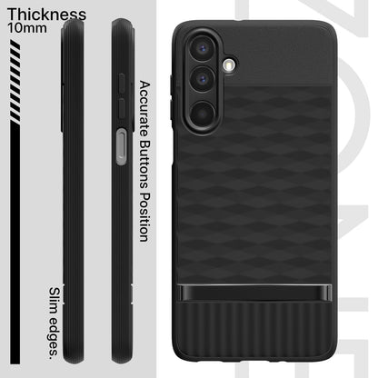 Pikkme Samsung Galaxy M16 5G Shockproof Soft Flexible Gencase Back cover (Black)