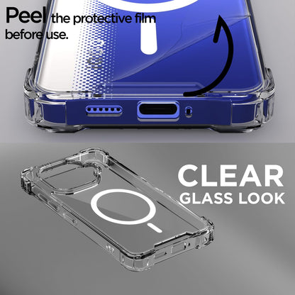 Transparent mag-safe MagSafe phone cover for iQOO Neo 10R/Z9 Turbo/Vivo Y200 GT 5G – Pikkme – photo 3
