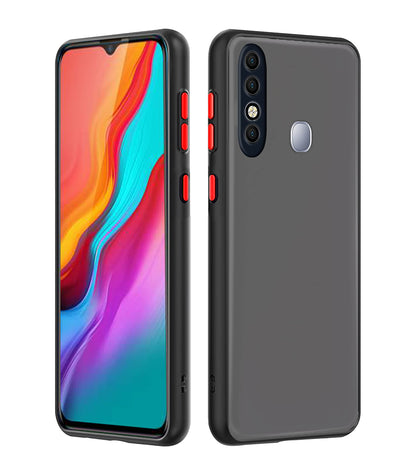 Black phone cover for Infinix Hot 8 – Pikkme