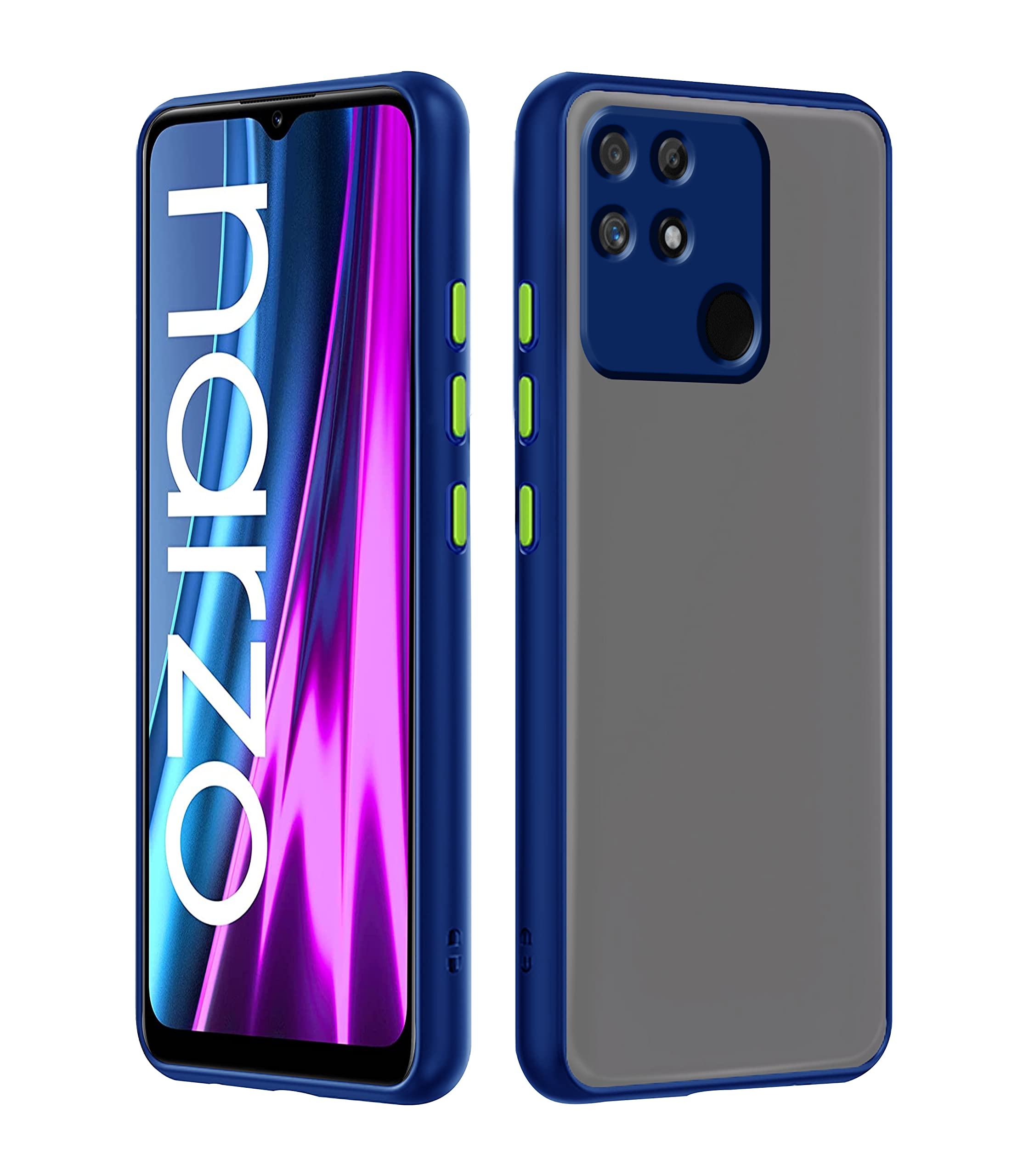 Pikkme Realme Narzo 50A blue mobile back cover