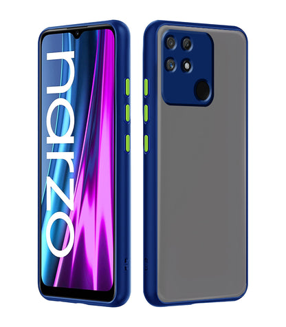 Pikkme Realme Narzo 50A blue mobile back cover