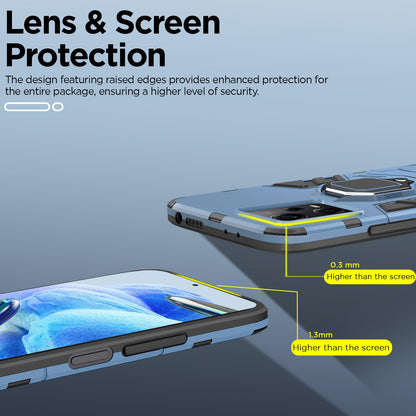 Pikkme Redmi Note 12 Pro 5G D5 Tough Armor Back Cover | Blue