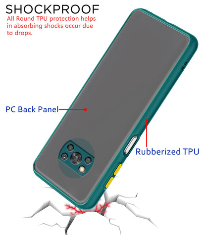 Pikkme light green Matte back cover for Poco X3 – photo 4