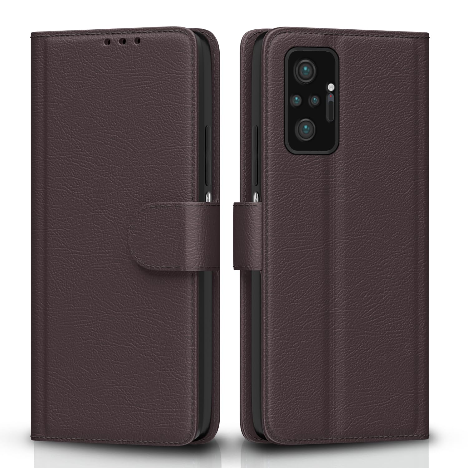 Redmi Note 10 Pro/Note 10 Pro Max Wallet flip case in coffee by Pikkme