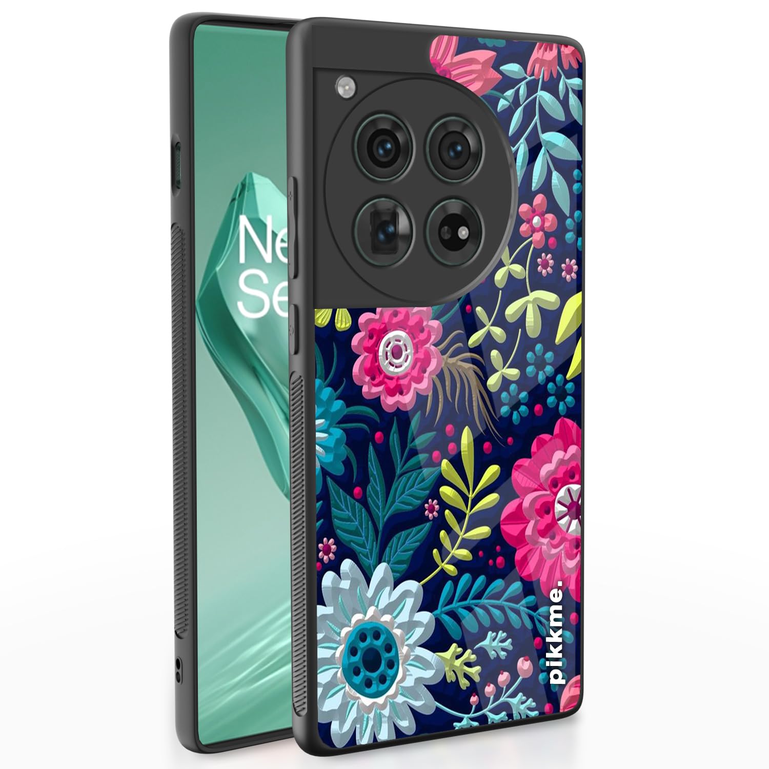 Pikkme OnePlus 12 5G Flower back cover