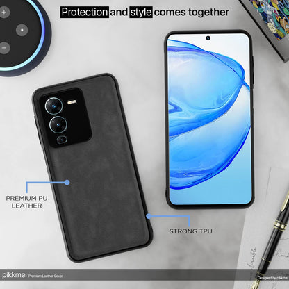 Vivo V25 Pro 5G Leather phone cover in grey by Pikkme – photo 5
