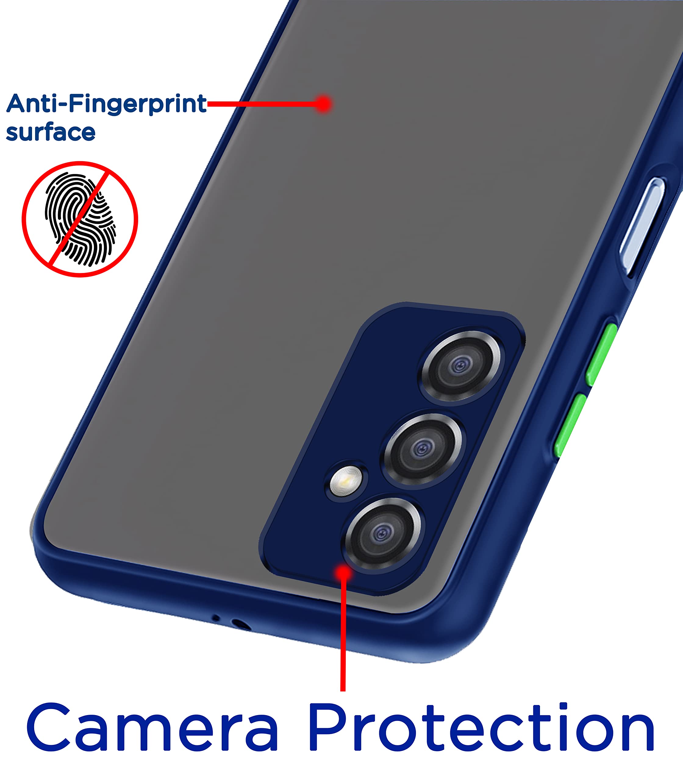 Samsung F23 5G mobile back cover in blue by Pikkme – photo 3