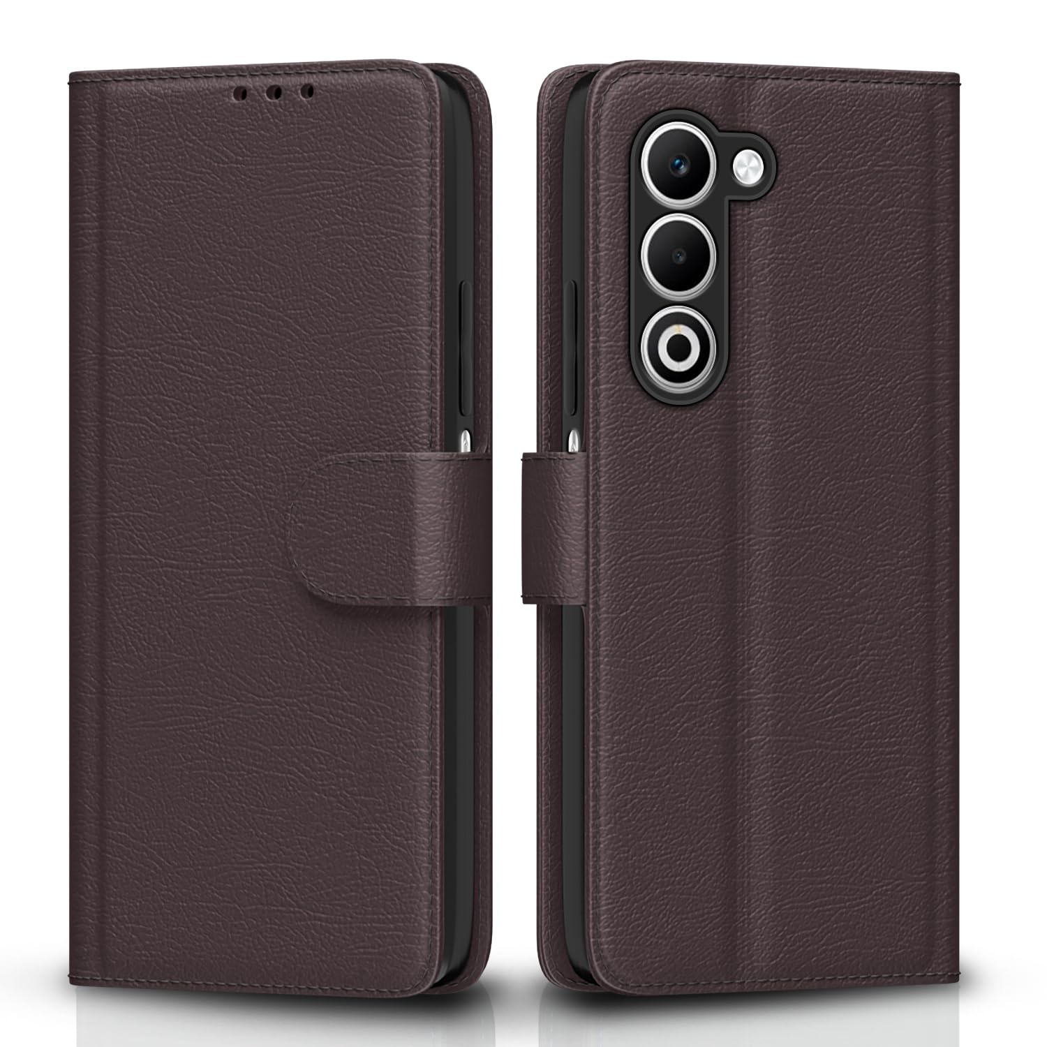 Oppo A5 5G Wallet flip cover in coffee by Pikkme